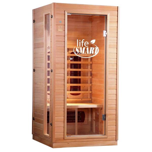 Lifesmart 2-Person Infrared Sauna with Ceramic Heaters and MP3 Sound System-DISCONTINUED