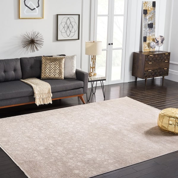 Eclipse 9 ft. x 12 ft. Beige/Light Gray Oriental Area Rug