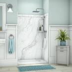 Elegance 36 in. x 48 in. x 80 in. 9-Piece Easy Up Adhesive Alcove Shower Wall Surround in Calypso
