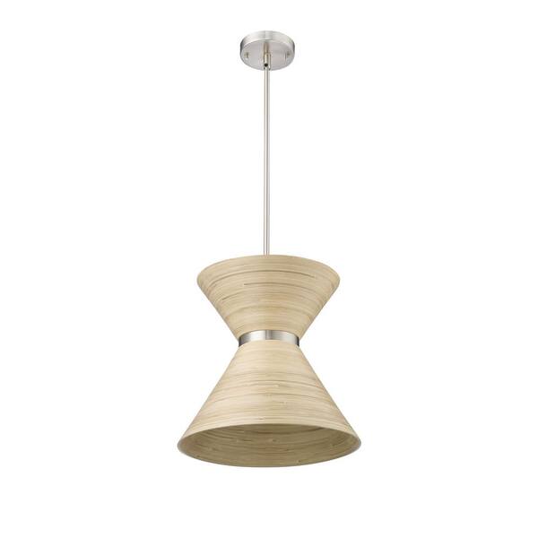 Millennium Lighting Jaycen 1-Light 13.62 in. Brushed Nickel