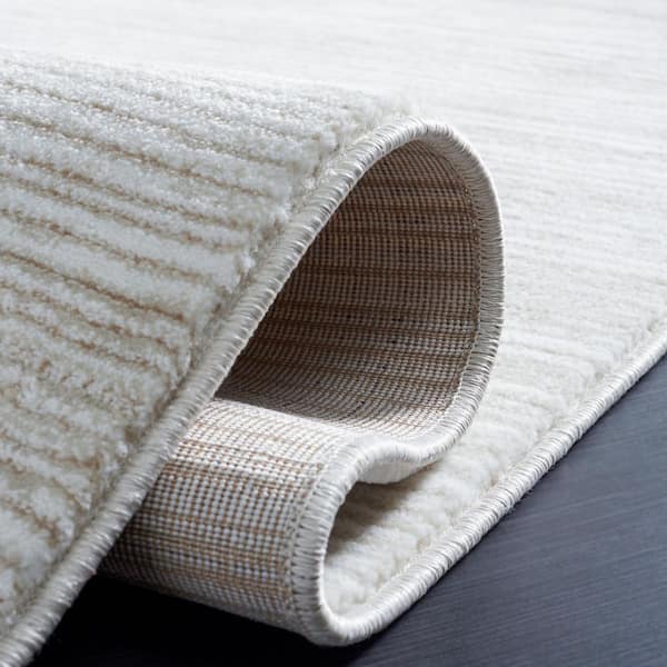 Vision 11 ft. x 15 ft. Ivory Solid Color Area Rug