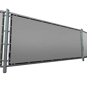 ROYAL SHADE 6 ft. x 25 ft. Gray Plastic Mesh Fabric Privacy Fence