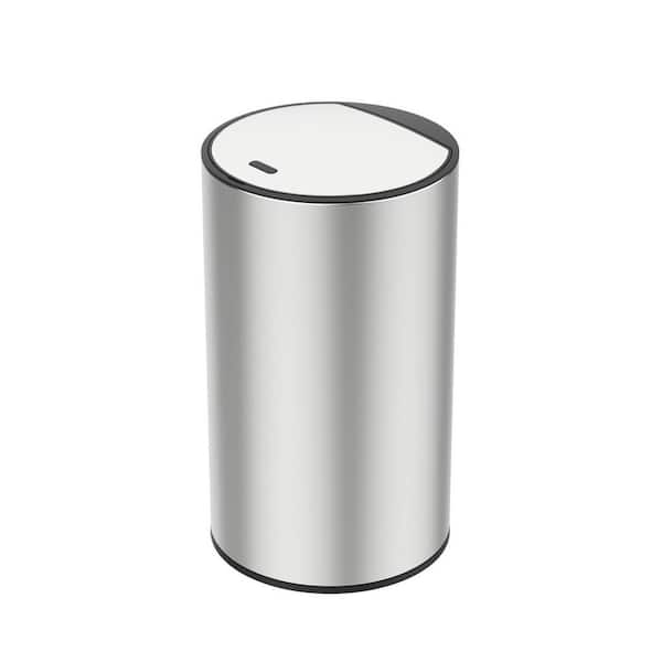 Innovaze 2.6 Gal./10 l Stainless Steel Round Motion Sensor Trash Can