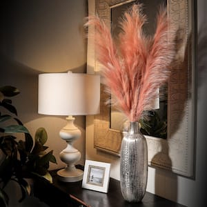 40 in. Coral Artificial Pampas Plume