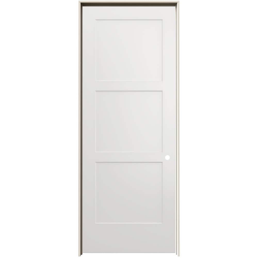 JELD-WEN 36 in. x 96 in. Birkdale White Paint Left-Hand Smooth