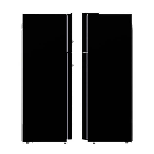 30 in. RETRO Refrigerator 18cf Top Mount w/AUTOMATIC ICE MAKER 110V Handle in Black