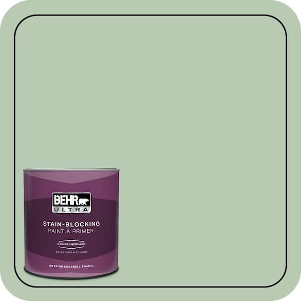 BEHR ULTRA 1 qt. #S400-3 Healing Aloe Extra Durable Eggshell Enamel Interior Paint & Primer