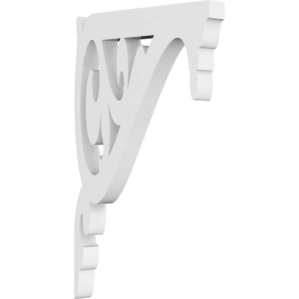 Ekena Millwork 5/8 in. W x 5 in. H x 8 in. D PVC Carrillo Bracket