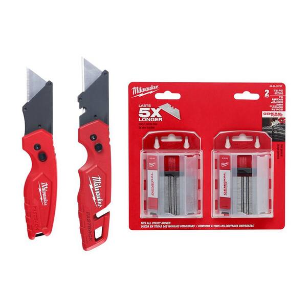 Milwaukee 48-22-1503 FASTBACK w/ Storage & FASTBACK Compact Knife Set