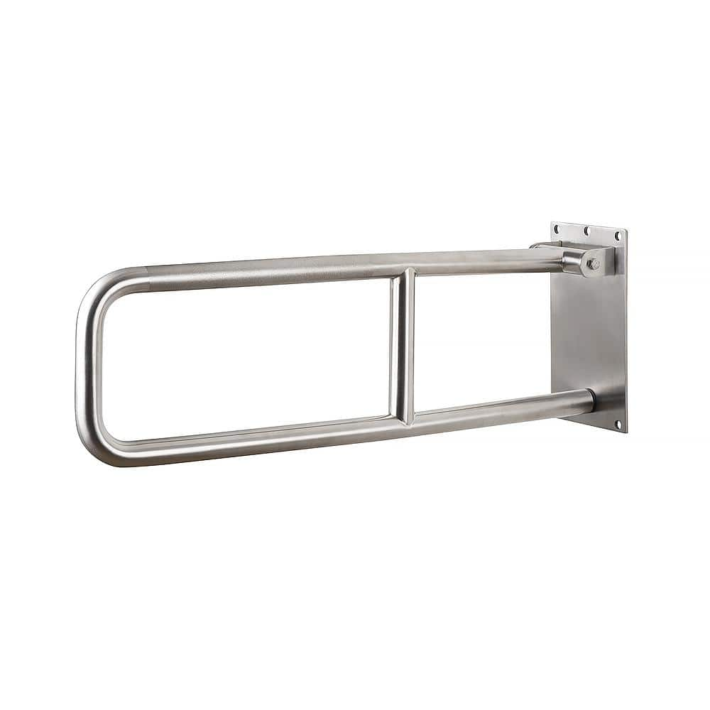 CSI Bathware 29 in. Flip-Up Grab Bar in Satin Peened BAR-FB29-125-PN ...