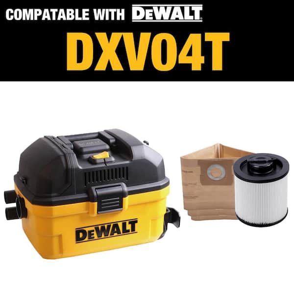 12 Einweg-Filterbeutel Für Dewalt N/T-Sauger – Kompatibel Mit DXV05P, DXV08S U.a. – 800x300 Mm, 60 Mm Anschluss – Einfacher Wechsel & Saubere Entsorgung