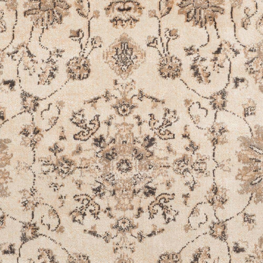 Stone Mouse Elegance 31" Hand-Knotted Wool-Viscose Blend Rug