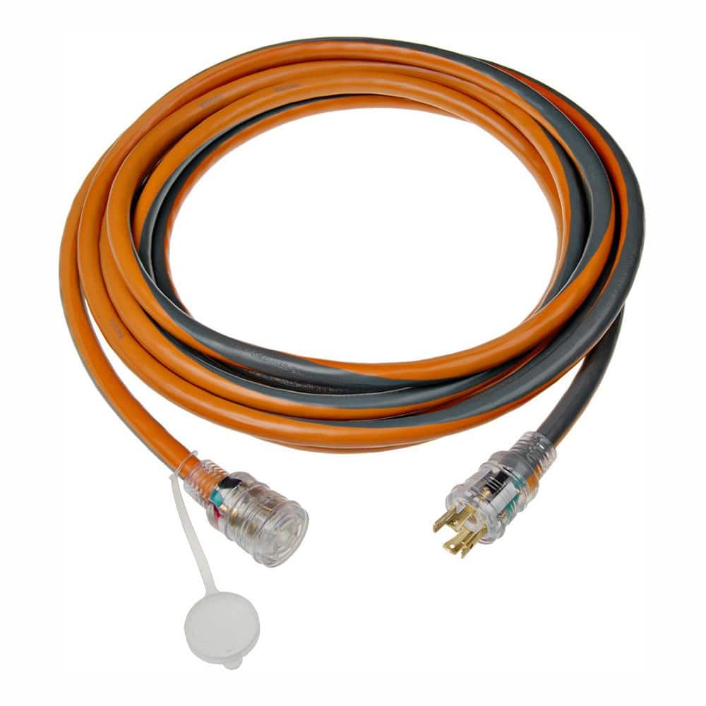 RIDGID 25 ft. 10/4-Gauge Generator Cord 615-18046AB - The Home Depot