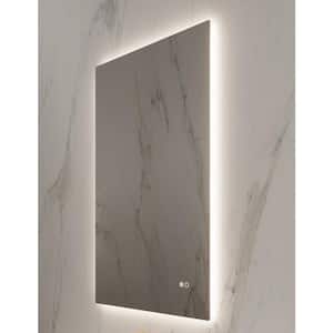 Kuoni 24 in. W. x 36 in. H Rectangular Frameless Wall Mounted Bathroom Vanity Mirror with Variant LED (3 K-4 K-6 K)