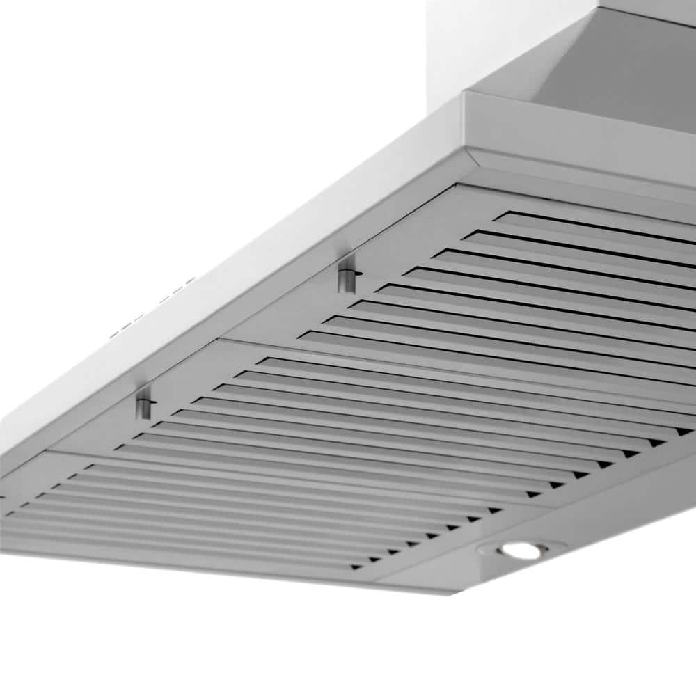36" Stainless Steel Convertible Wall Mount Range Hood with Charcoal Filter