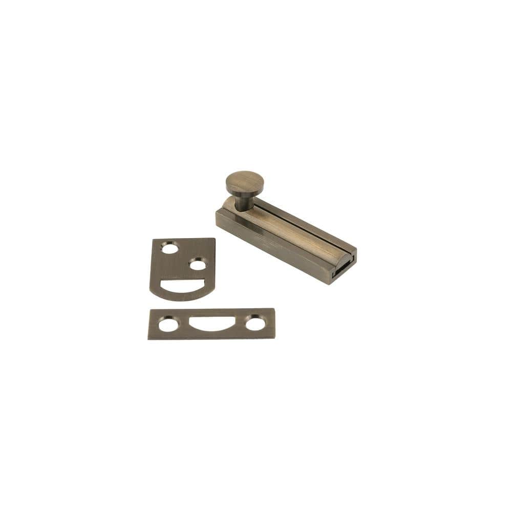 2 in. Solid Brass Surface Bolt in Antique Brass price history on PriceWatchPro