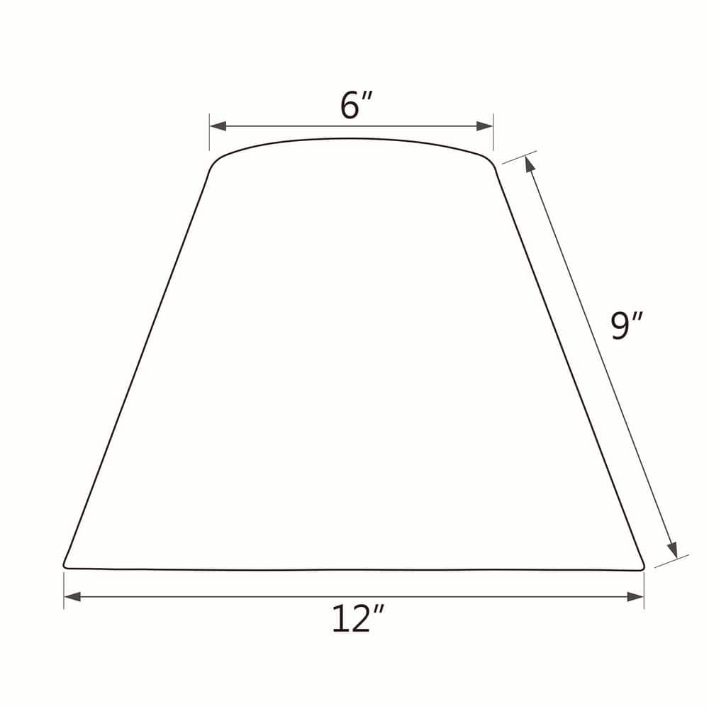 Off-White 12'' Cotton Empire Lamp Shade