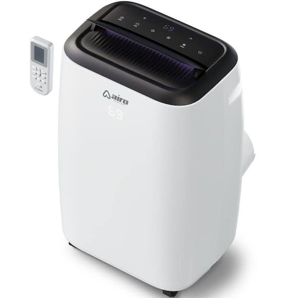14,000 BTU (10,000 BTU DOE) Portable Air Conditioner Cools 700 Sq. Ft. with Dehumidifier and LCD Remote in White