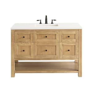 Breckenridge 47.9 in. W x 23.4 in. D x 33.0 in. H Single Bath Vanity Cabinet without Top in Light Natural Oak