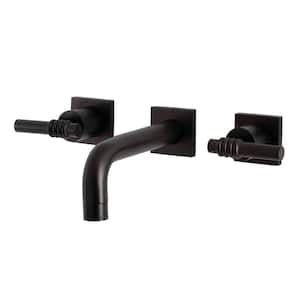 Milano 2-Handle Wall-Mount Bathroom Faucets in Oil Rubbed Bronze