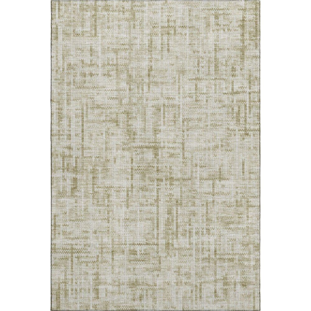 Mayfield Premium Machine Washable Abstract AMF2130 Beige 9 ft. x 12 ft. Area Rug price history on PriceWatchPro