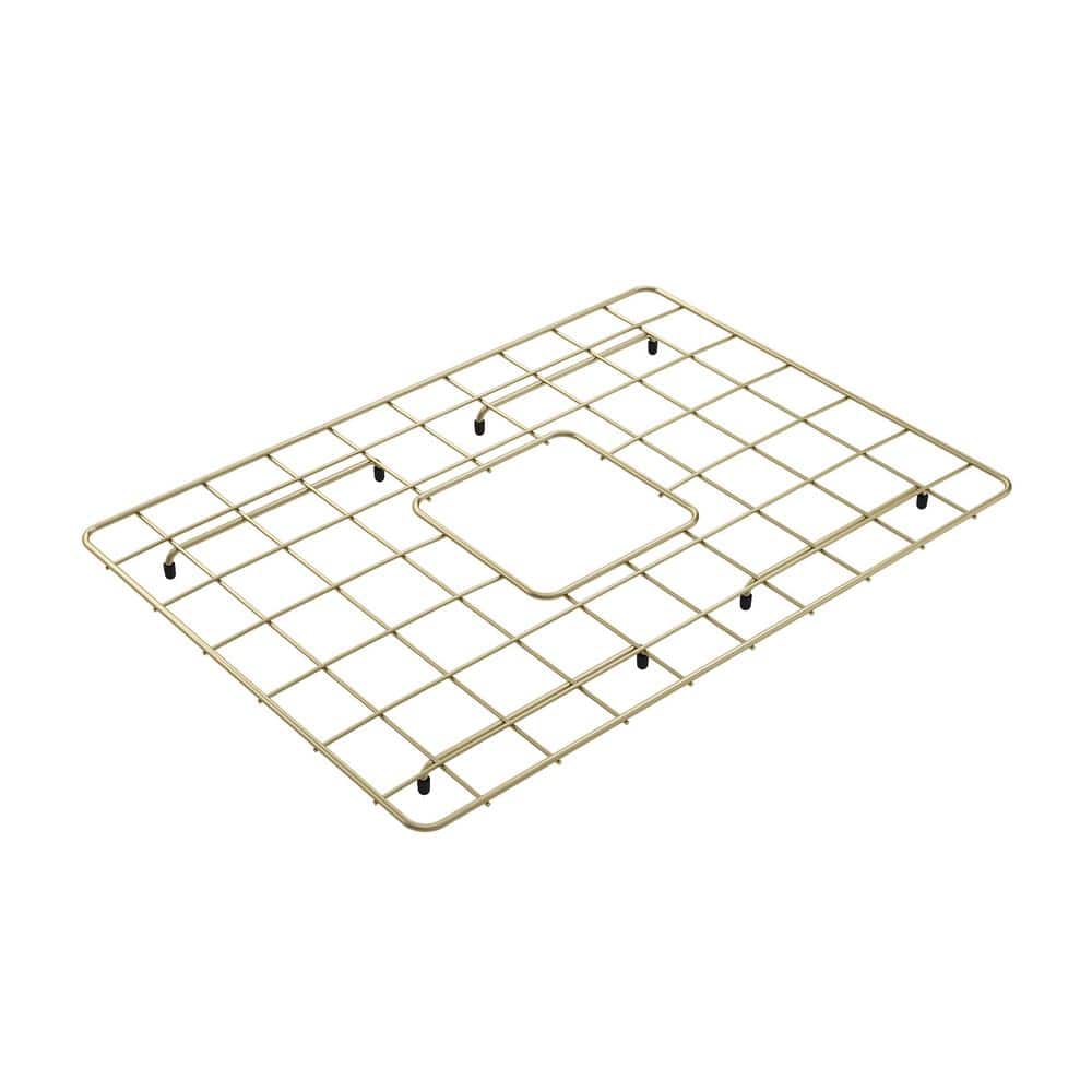 21.25 in. L x 15.25 in. W Bottom Grid 2.0 in Brushed Gold for 24 in. 1137 Single Bowl Sink price history on PriceWatchPro