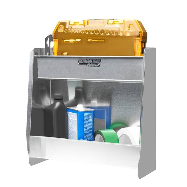 thumbnail image 2 of Extreme Max Wall-Mount 2-Shelf Aluminum Storage Cabinet For Garage & Trailers 2 of 9