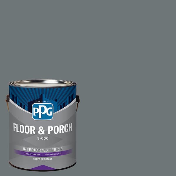 1 gal. PPG1012-6 Volcanic Ash Satin Interior/Exterior Floor and Porch Paint