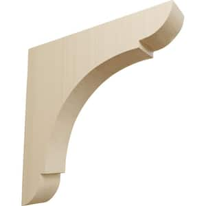 1-3/4 in. x 10 in. x 10 in. Rubberwood Large Olympic Bracket