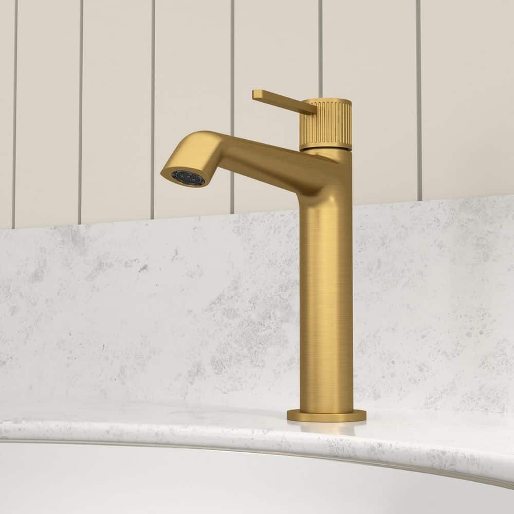 YAWWALK Single-Handle Single Hole Bathroom Sink Faucet with Pop-Up