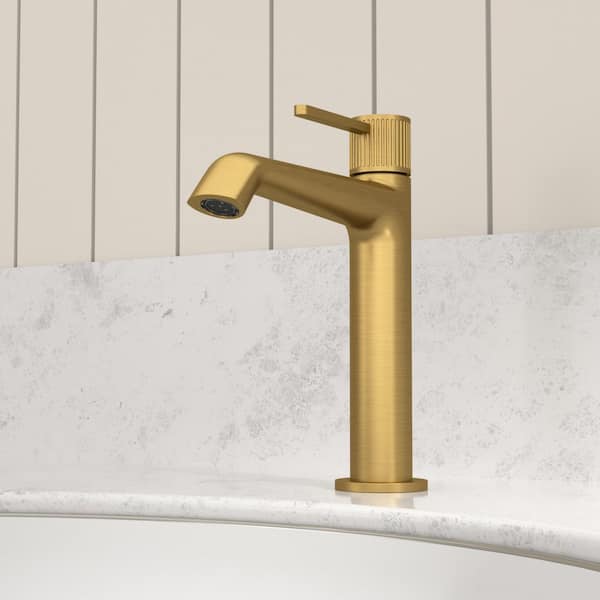 YAWWALK Single-Handle Single Hole Bathroom Sink Faucet with Pop-Up