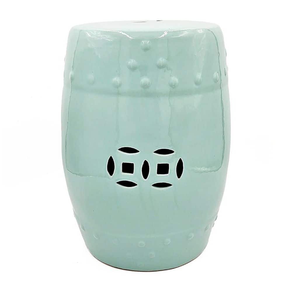 Painted Blue Ceramic Garden Stool price history on PriceWatchPro