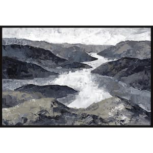 "Flow Like a Great River" by Marmont Hill Floater Framed Canvas Nature Art Print 24 in. x 36 in.