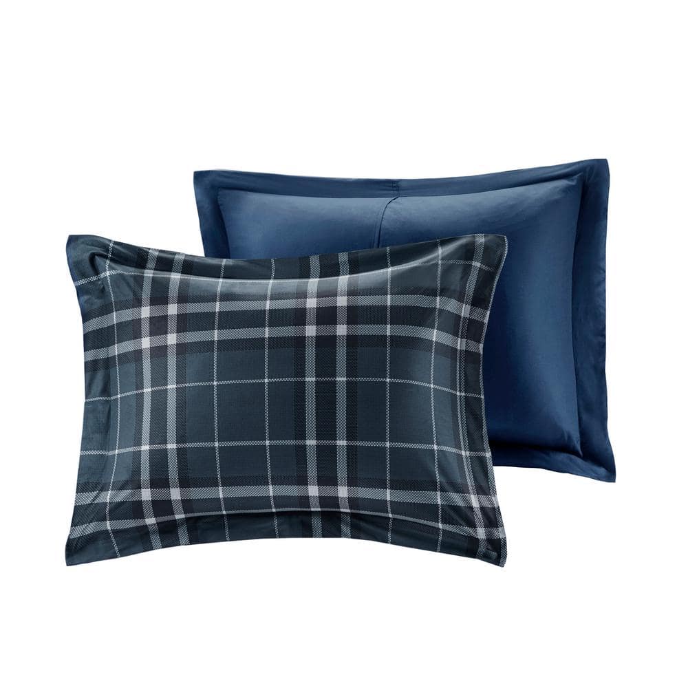 King Navy Down Alternative Microfiber Comforter Set