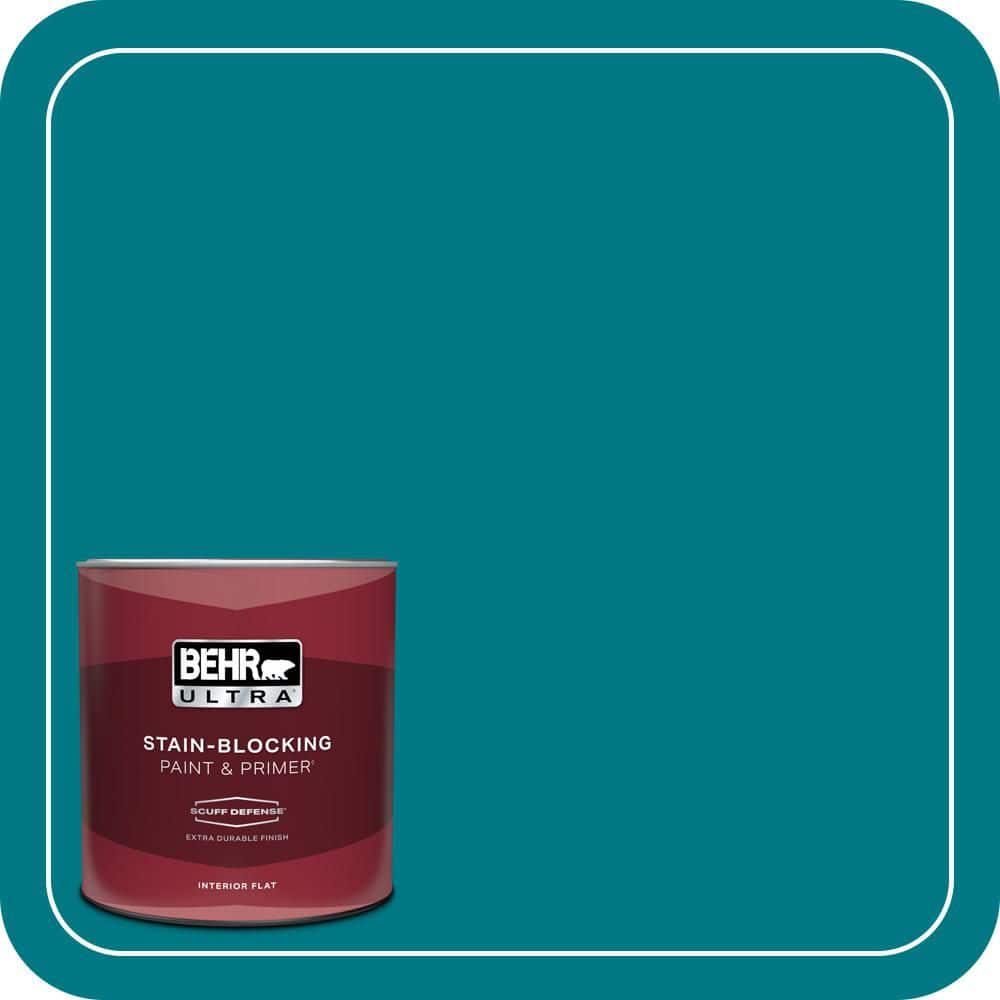 1 qt. #P470-7 The Real Teal Extra Durable Flat Interior Paint & Primer price history on PriceWatchPro