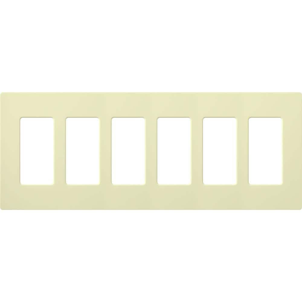 Claro 6-Gang Almond Decorator/Rocker Plastic Wall Plate, Almond (CW-6-AL) price history on PriceWatchPro