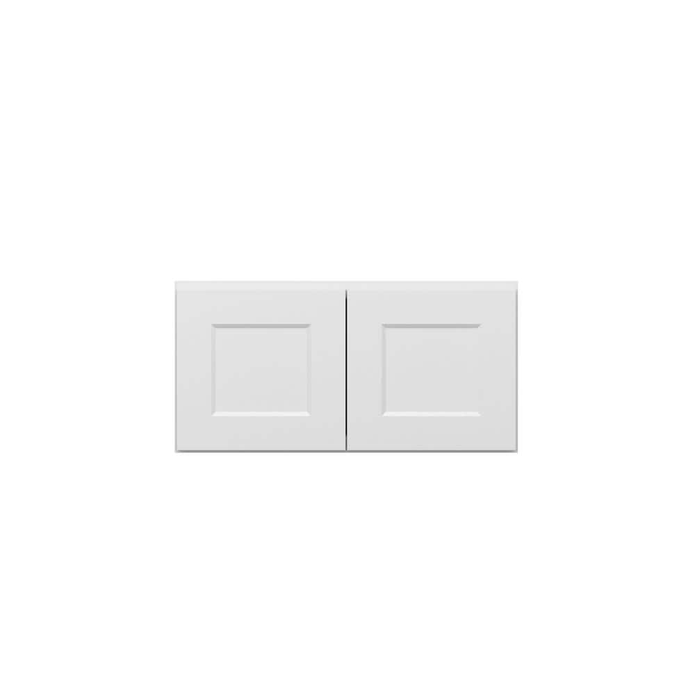 Norfolk Shaker 30 in. W x 15 in. H x 12 in. D in Painted White Plywood Asse