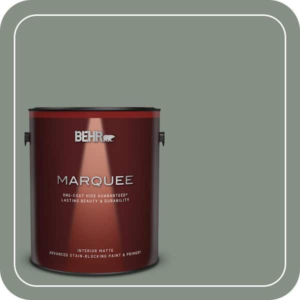 BEHR MARQUEE 1 gal. #ECC-49-3 Forest Moss Matte Interior Paint & Primer