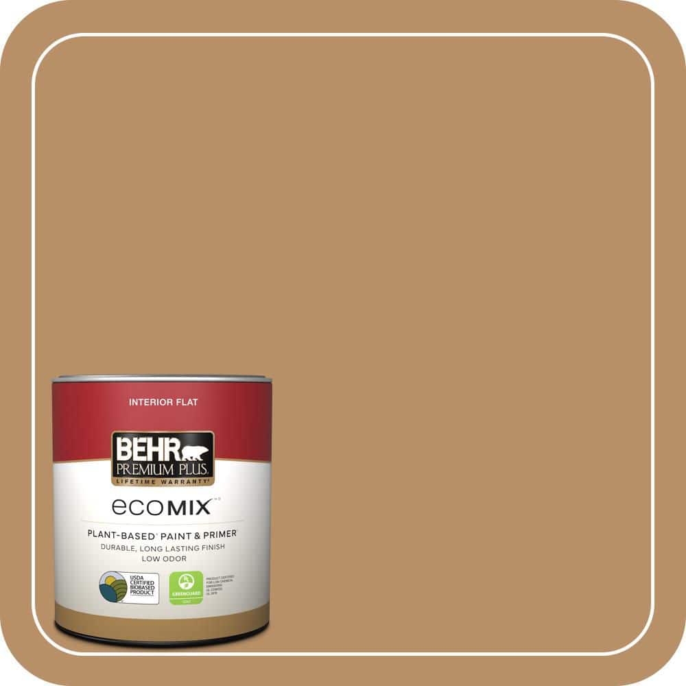 1 qt. #S260-5 Almond Roca Flat EcoMix Plant-Based Interior Paint & Primer price history on PriceWatchPro