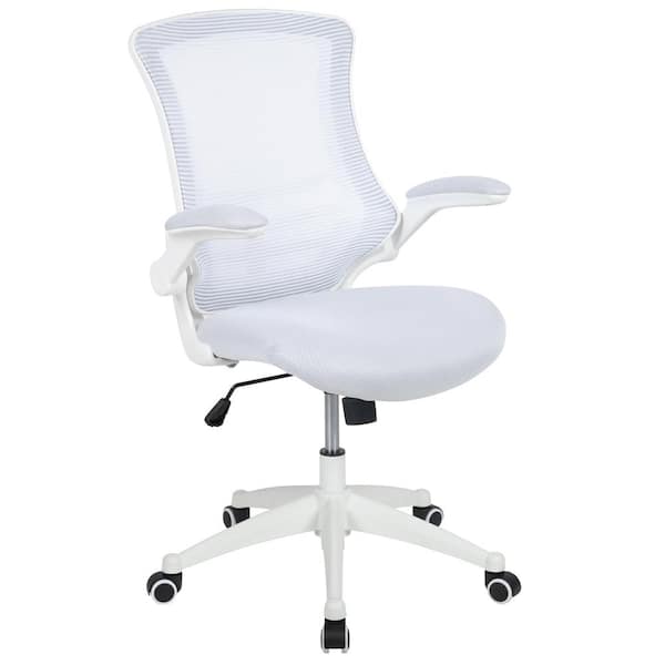 Carnegy Avenue White Mesh Mid-Back Desk Chair