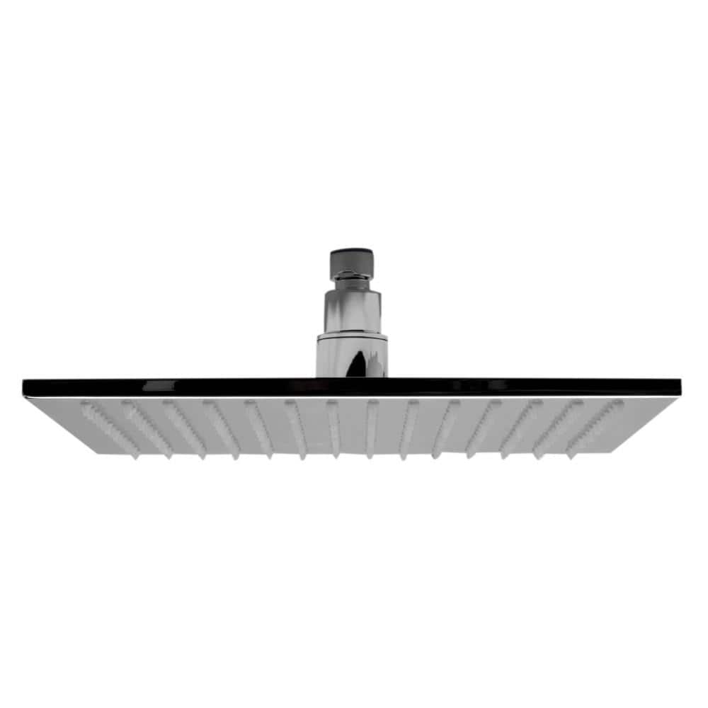 Polished Chrome 12" Square LED Rain Shower Head