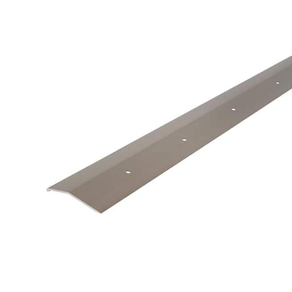 2 in. x 144 in. Titanium Brushed Carpet Trim Transition Strip