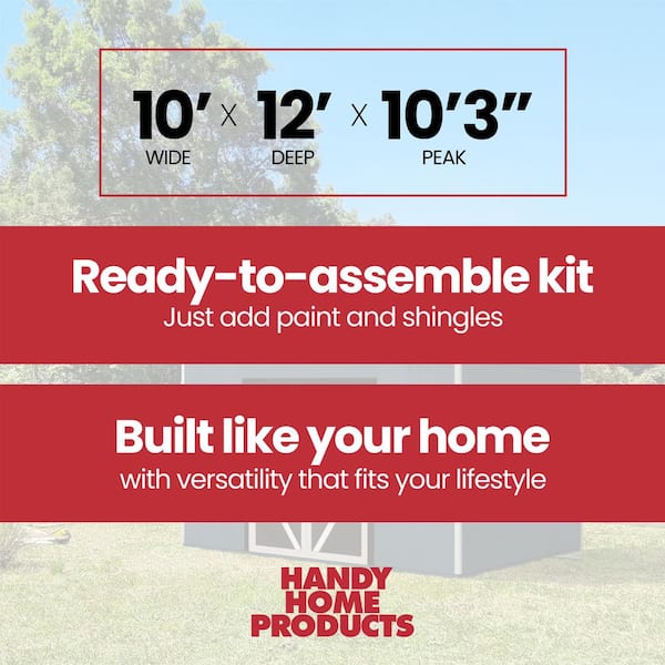 Do-it Yourself Braymore 10 ft. x 12 ft. Outdoor Wood Storage Shed with Smartside and Floor system Included (120 sq. ft.)