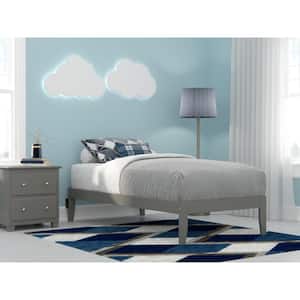 Colorado Grey Twin Bed with USB Turbo Charger