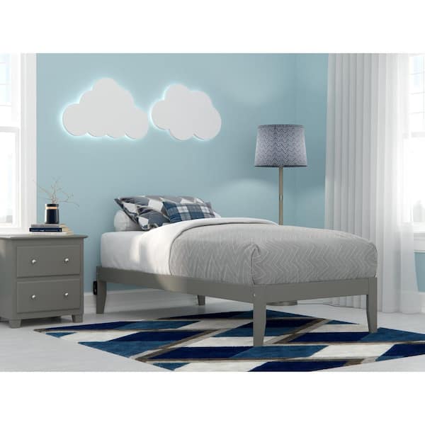 AFI Colorado Grey Twin Bed with USB Turbo Charger