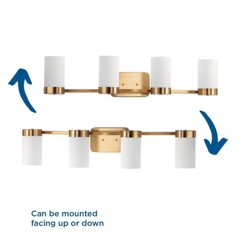 Elevate Brushed Bronze 34.5" Mid-Century Modern Bath Vanity Light