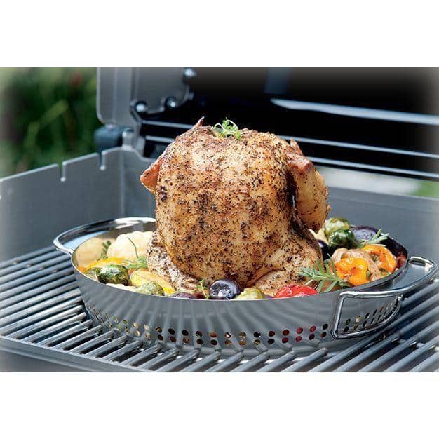 Stainless Steel Poultry Roaster for BBQ Grill