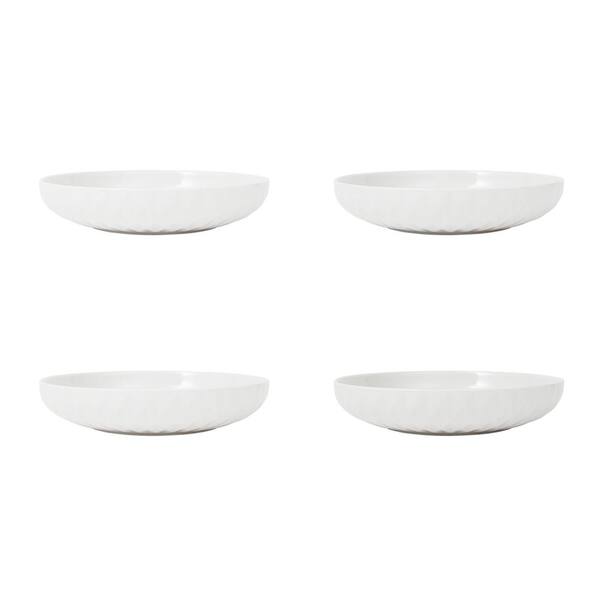 Sango Kingston White Dinner Bowls (Set of 4)