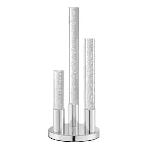 Acrylic Cylinders 24 in. Chrome Indoor Table Lamp