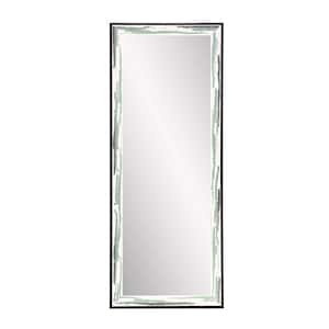 Oversized Green/Brown/White Wood Farmhouse Modern Industrial Mirror (70.5 in. H X 25.5 in. W)